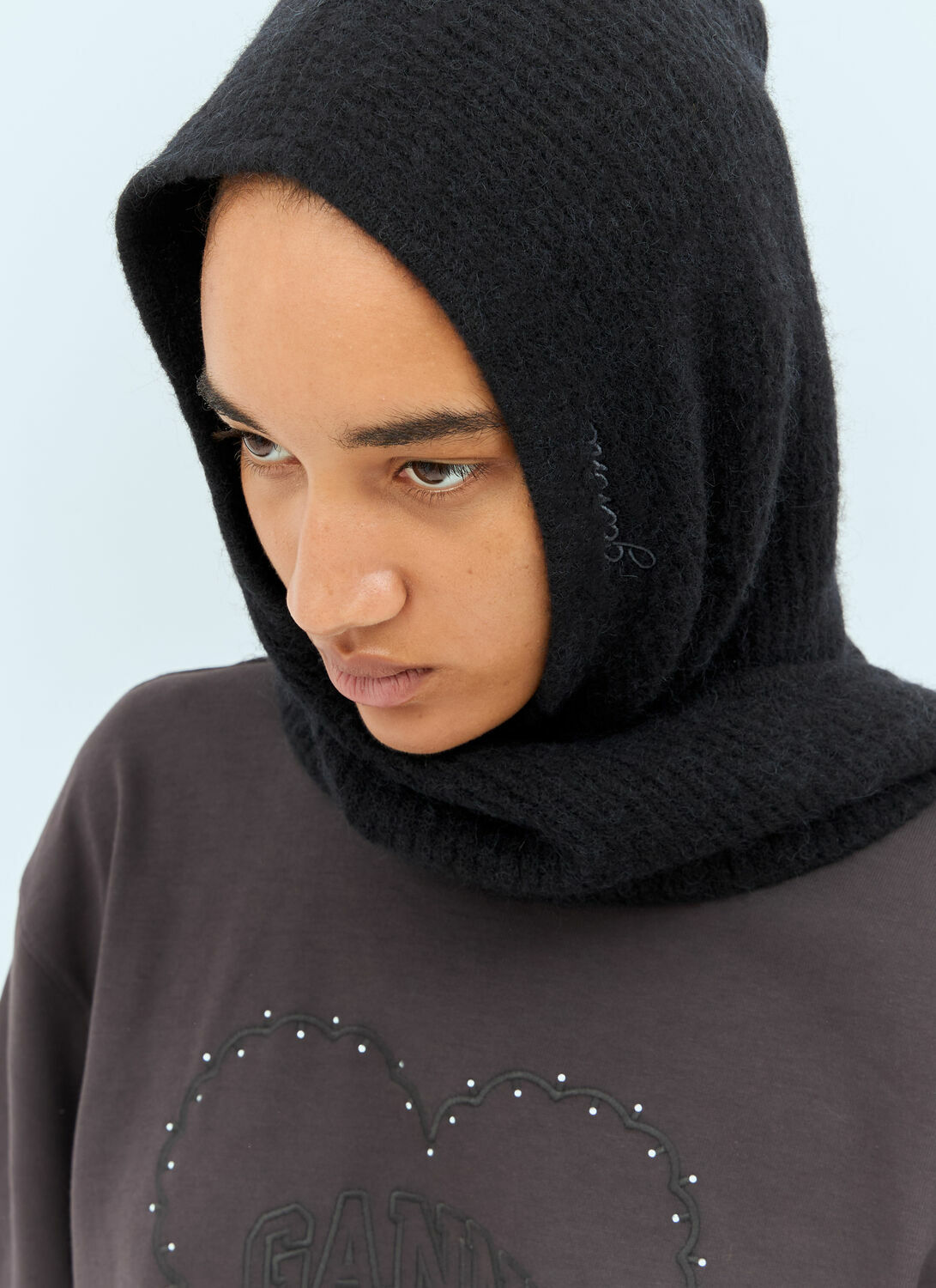 GANNI Soft Wool Balaclava