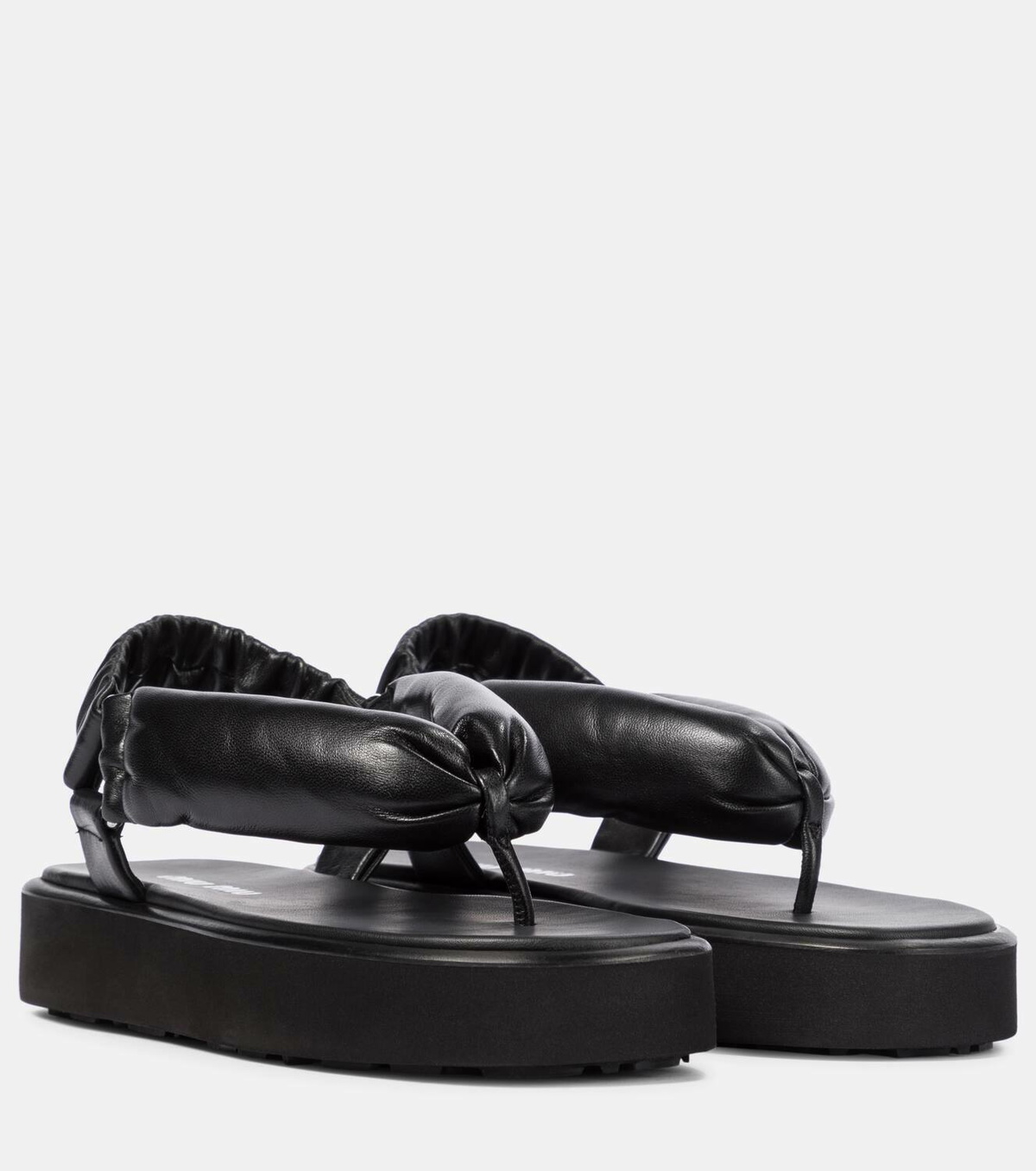 Miu Miu Leather thong sandals