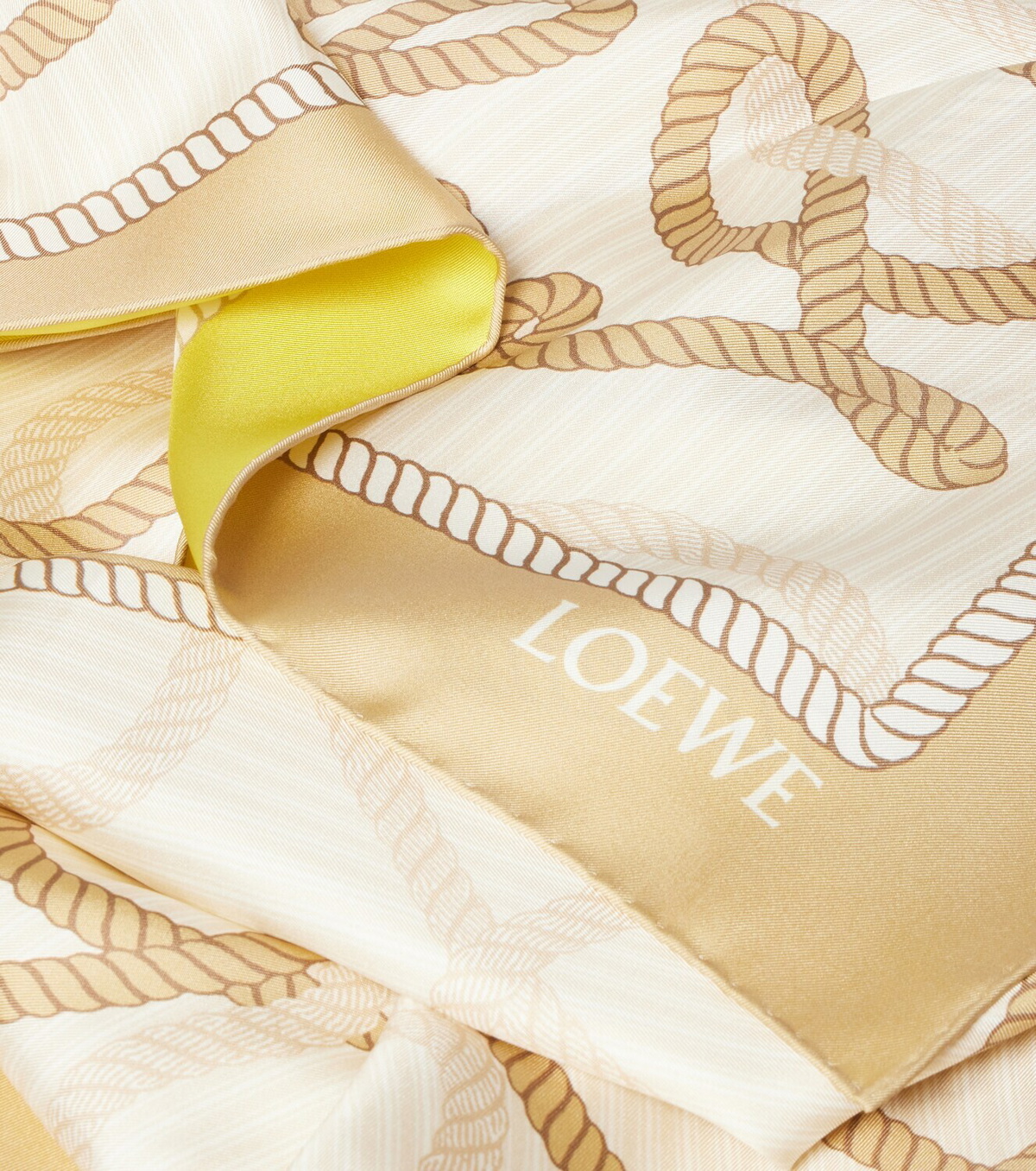 Loewe Anagram silk twill scarf