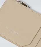 Saint Laurent - Embossed leather card holder