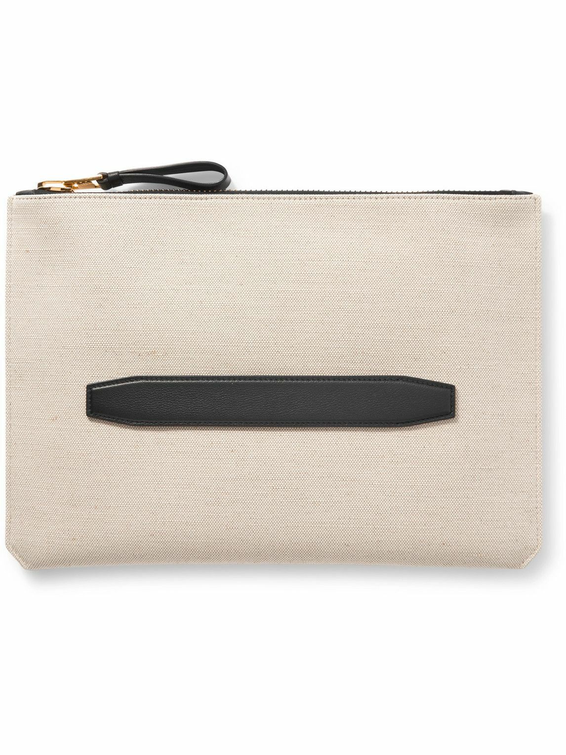 TOM FORD Buckley LeatherTrimmed Canvas Document Holder TOM FORD