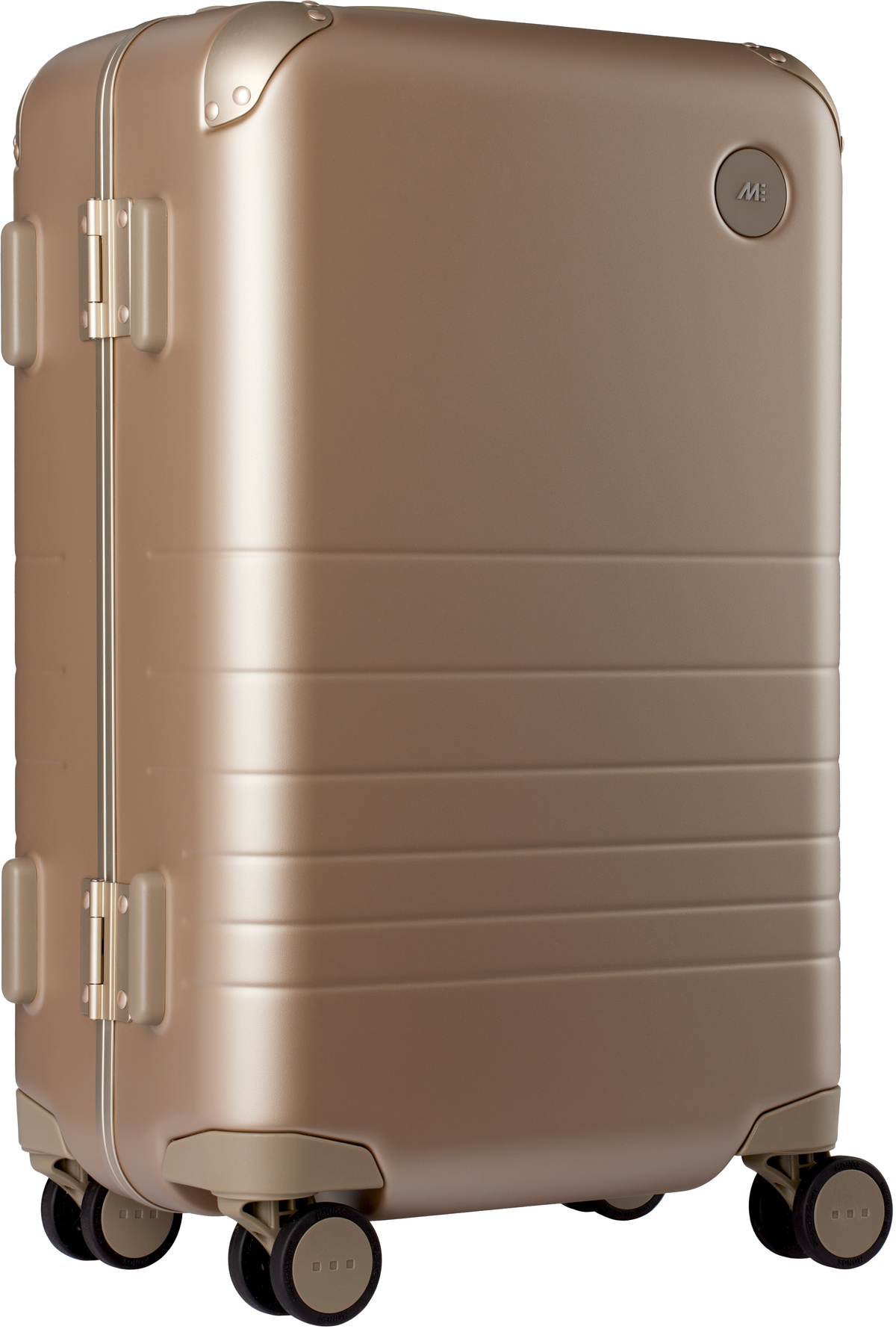 Monos Beige Hybrid Carry-On Suitcase
