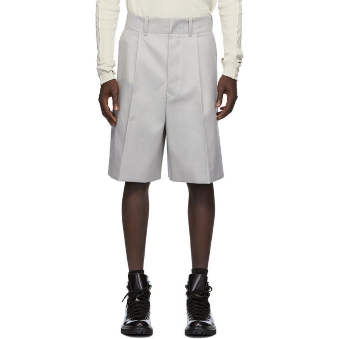 Photo: Uniforme Paris Grey Wide Pleated Shorts