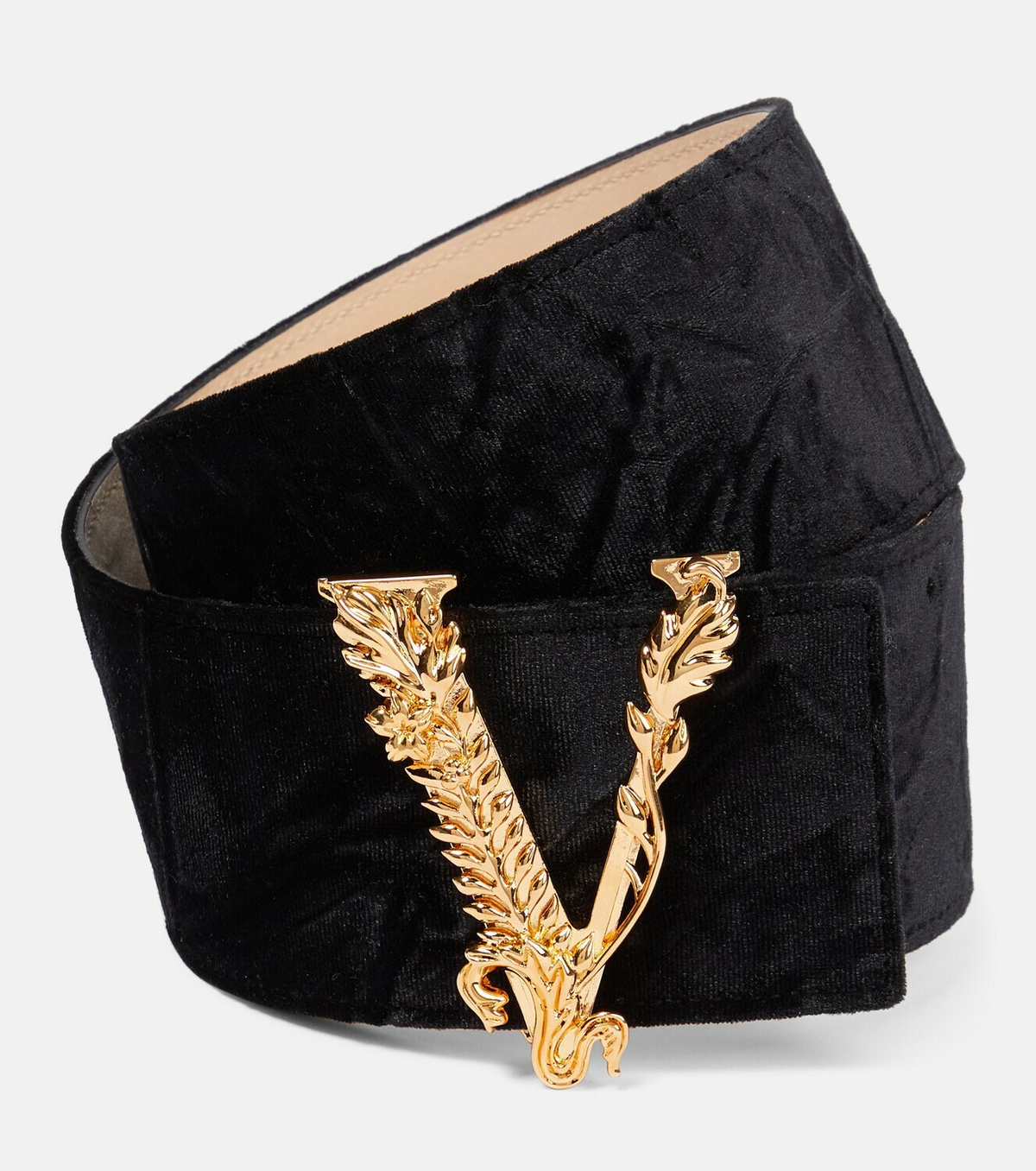 Versace - Virtus velvet belt