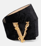 Versace - Virtus velvet belt