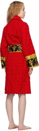 Versace Underwear Red 'I Heart Baroque' Robe