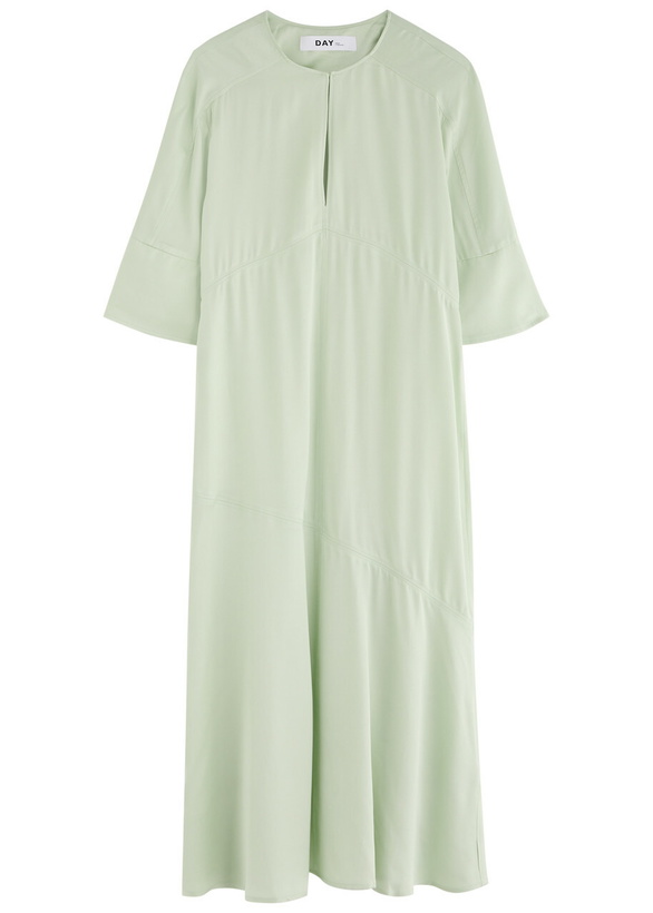 Photo: Day Birger ET Mikkelsen Camilla Satin Midi Dress Light Green