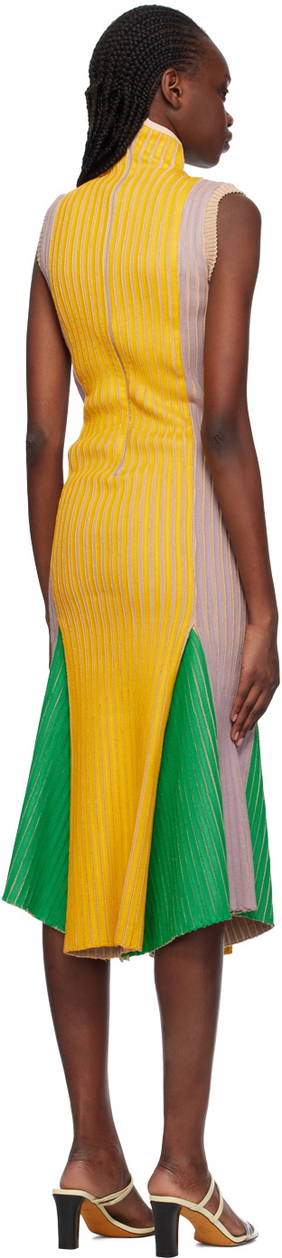 Stanley Raffington SSENSE Exclusive Green & Yellow Midi Dress