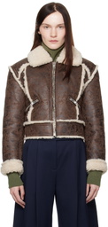 Stand Studio Brown Nyrah Faux-Leather Jacket