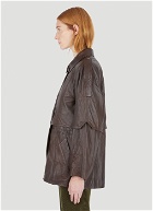Weathered Leather Jacket in Brown