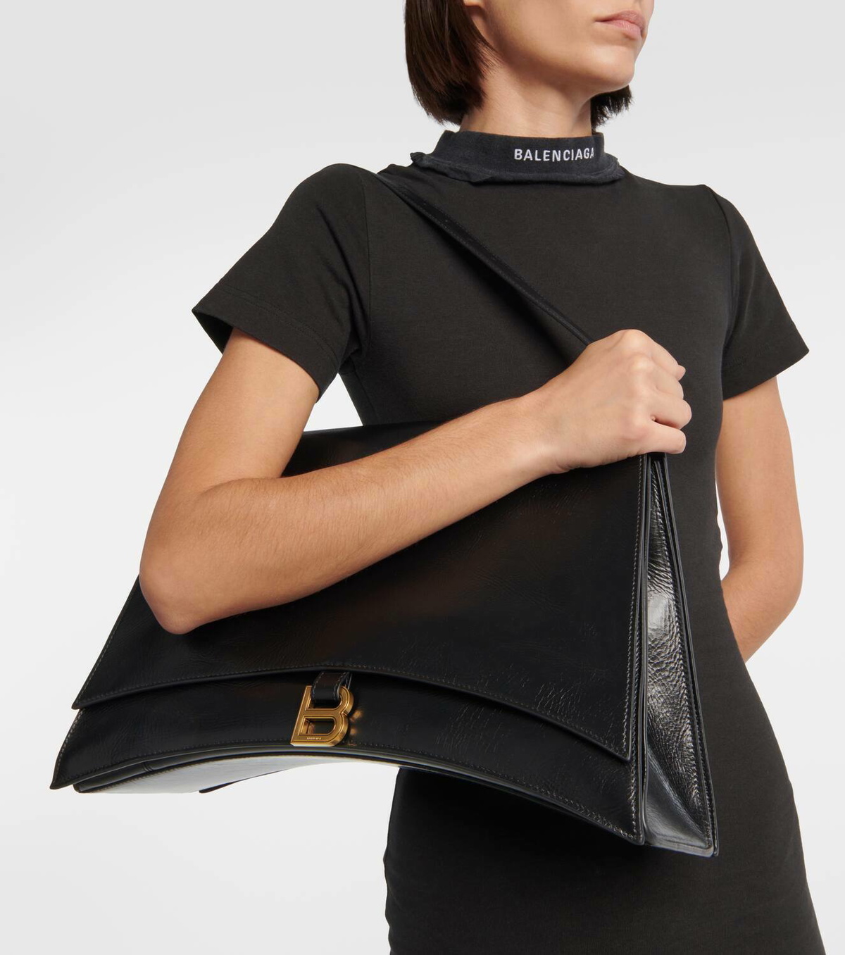 Balenciaga Crush Large leather shoulder bag Balenciaga