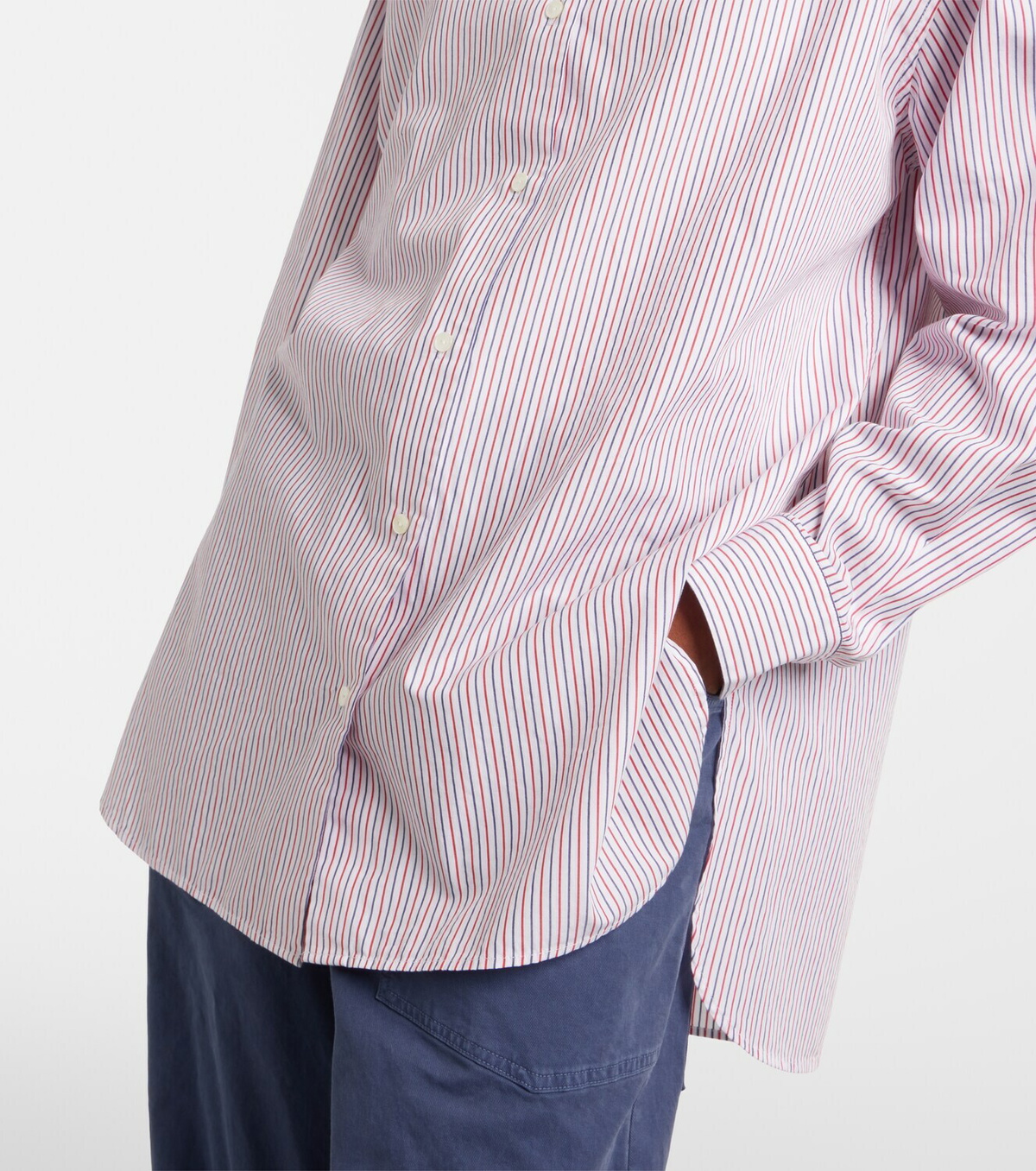 Nili Lotan Yorke striped cotton shirt