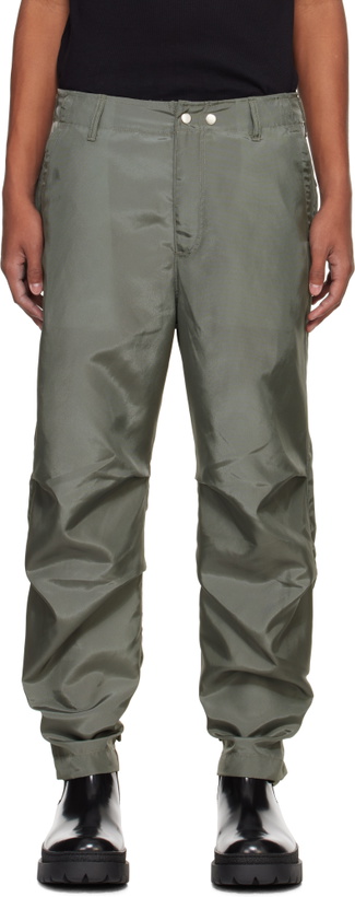 Photo: Karmuel Young Gray Biker Trousers