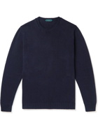 Incotex - Linen and Cotton-Blend Sweater - Blue
