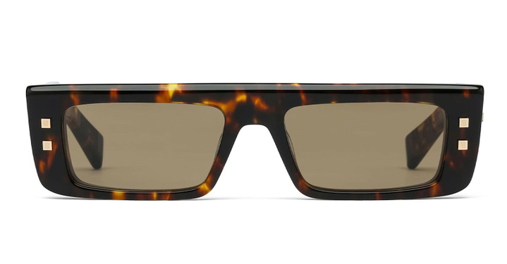 Photo: Balmain B-army Iii - Spotted Havana / 18k Gold Sunglasses