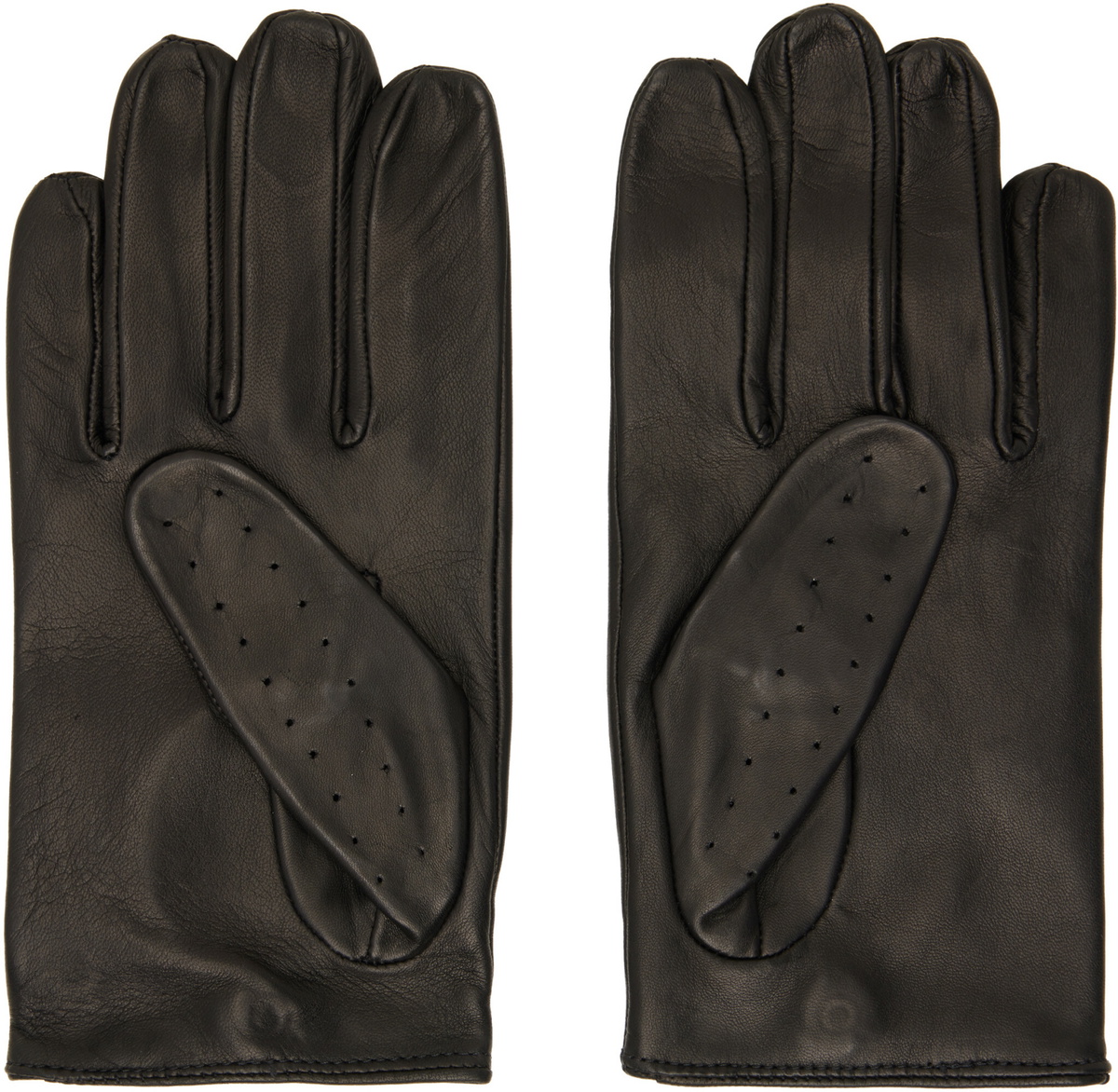 Ernest W. Baker Black Driving Gloves