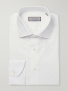 Canali - Impeccabile Cutaway-Collar Cotton-Poplin Shirt - White