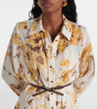 Zimmermann Ottie floral ramie shirt dress