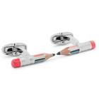 Paul Smith - Pencil Silver-Tone and Enamel Cufflinks - Men - Silver