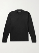 CLUB MONACO - Cotton-Jersey Mock-Neck T-Shirt - Black
