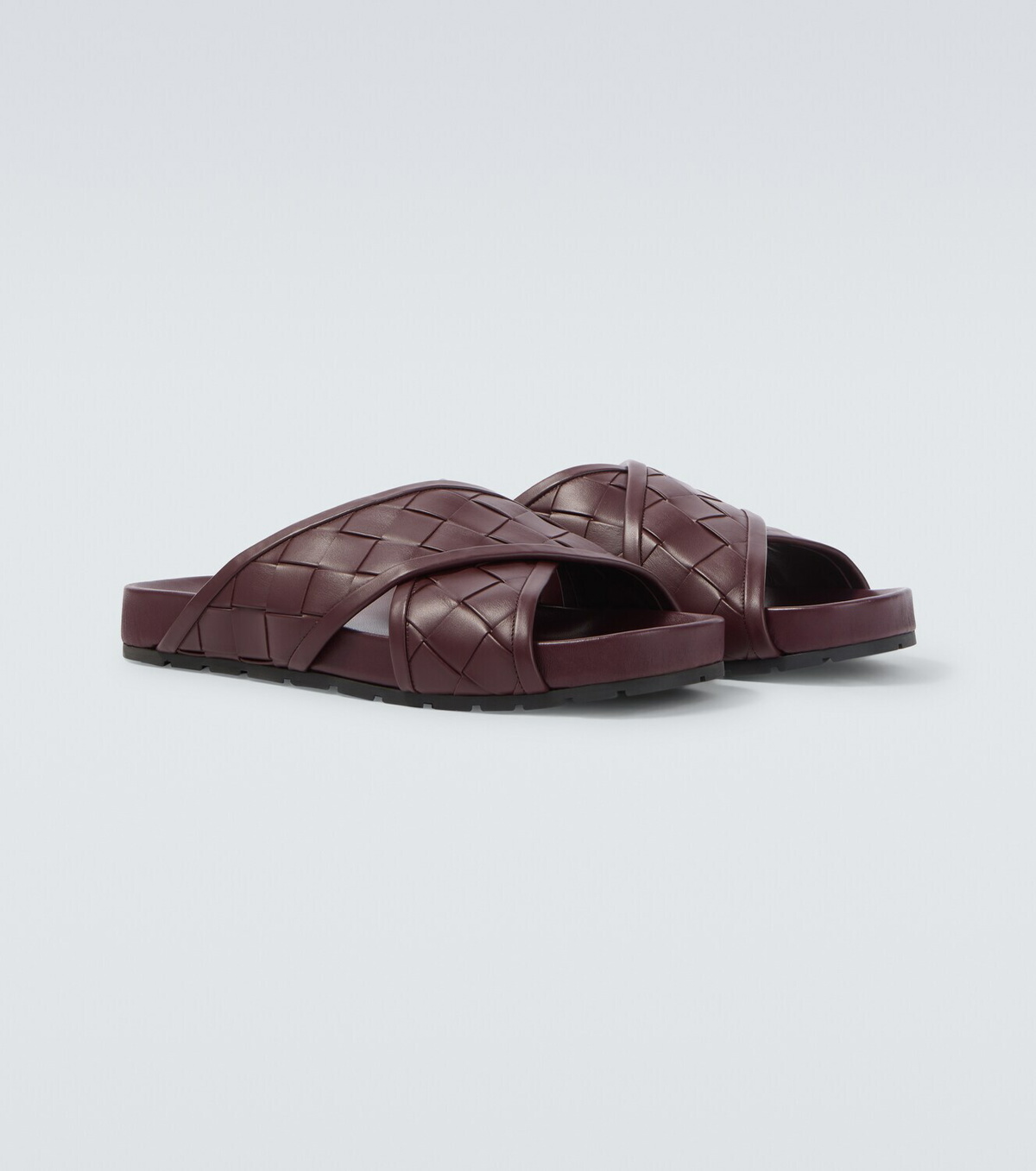 Bottega Veneta Tarik Intrecciato leather slides