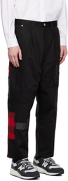 Comme des Garçons Homme Black Patchwork Jeans