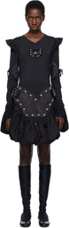 Chopova Lowena Black Backtuck Minidress