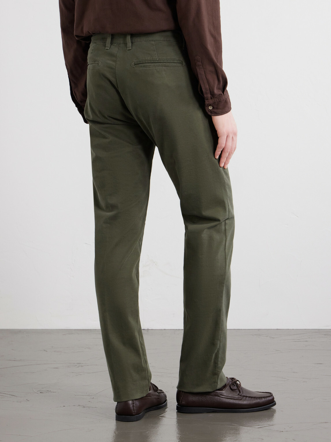 Massimo Alba - Winch Straight-Leg Cotton-Blend Twill Trousers - Green