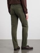 Massimo Alba - Winch Straight-Leg Cotton-Blend Twill Trousers - Green