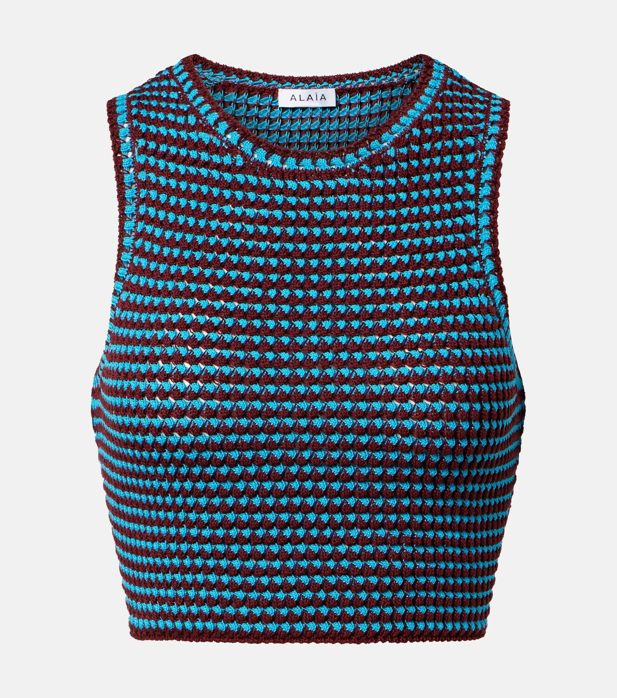 Alaïa Crochet cotton crop top