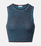Alaïa Crochet cotton crop top