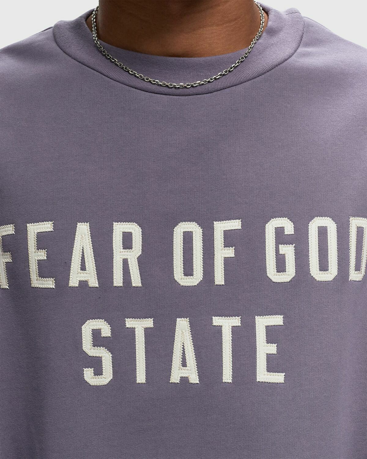 Fear Of God Essentials Heavy Fleece Crewneck Purple