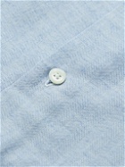 Richard James - Cotton and Wool-Blend Shirt - Blue