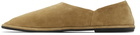 The Row Beige Suede Canal Loafers