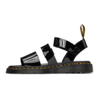 Dr. Martens Black Patent Gryphon Sandals