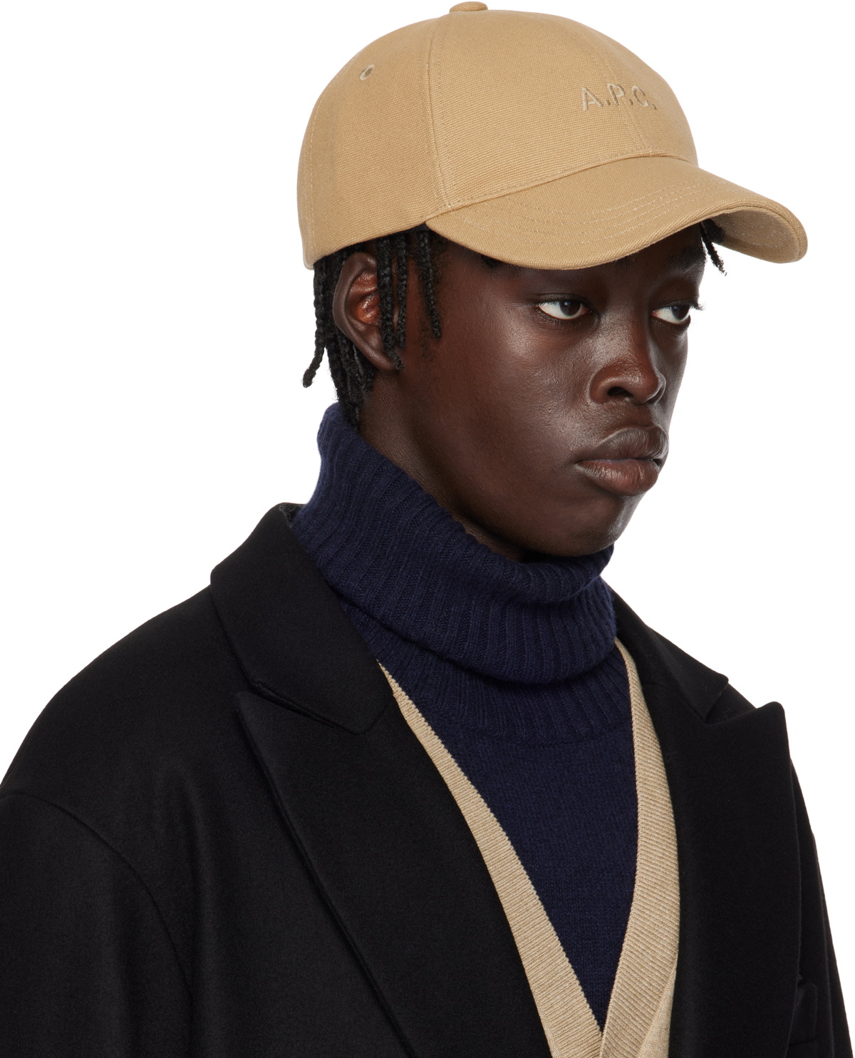 A.P.C. Beige Charlie Baseball Cap A.P.C display picture 2