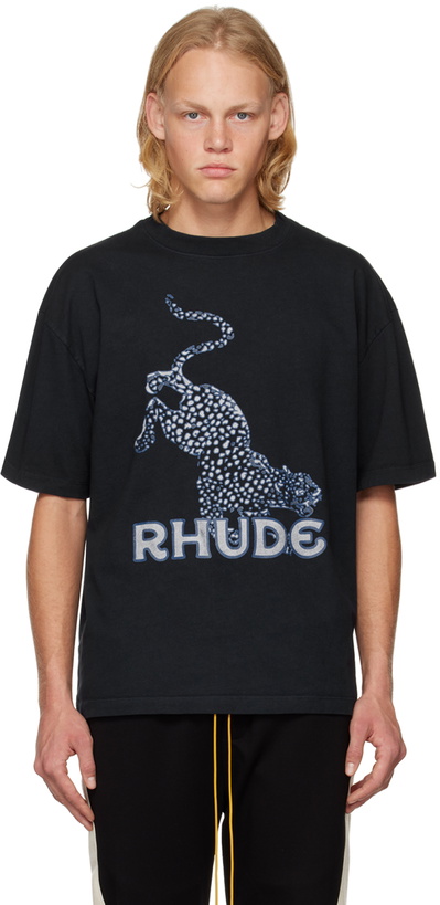 Photo: Rhude SSENSE Exclusive Black T-Shirt