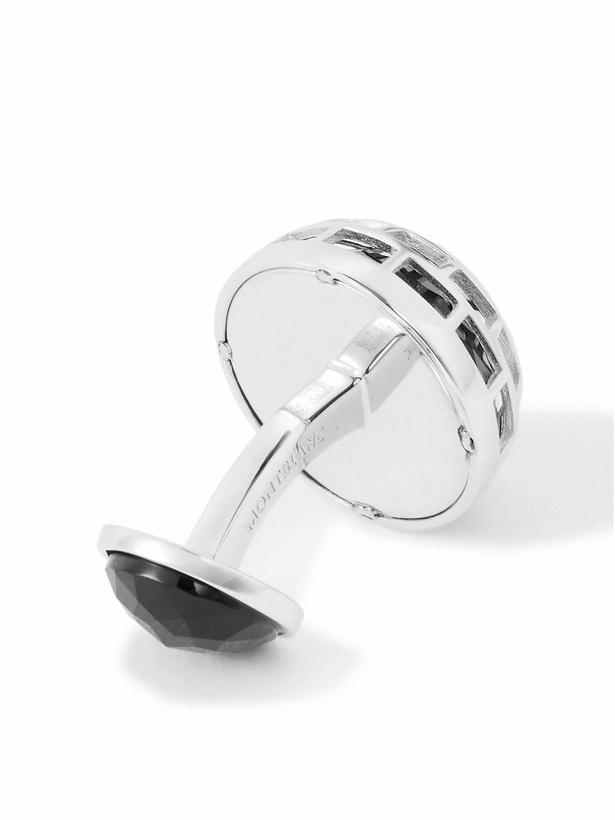 Photo: Montblanc - Meisterstück Igloo Silver and Onyx Cufflinks