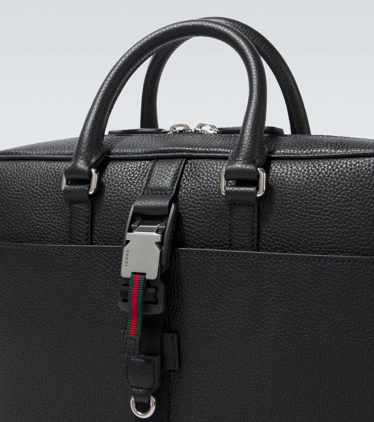 Gucci Web Medium leather briefcase
