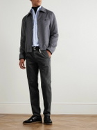 Incotex - Incotex Blue Division Straight-Leg Pleated Cotton and Cashmere-Blend Twill Trousers - Black
