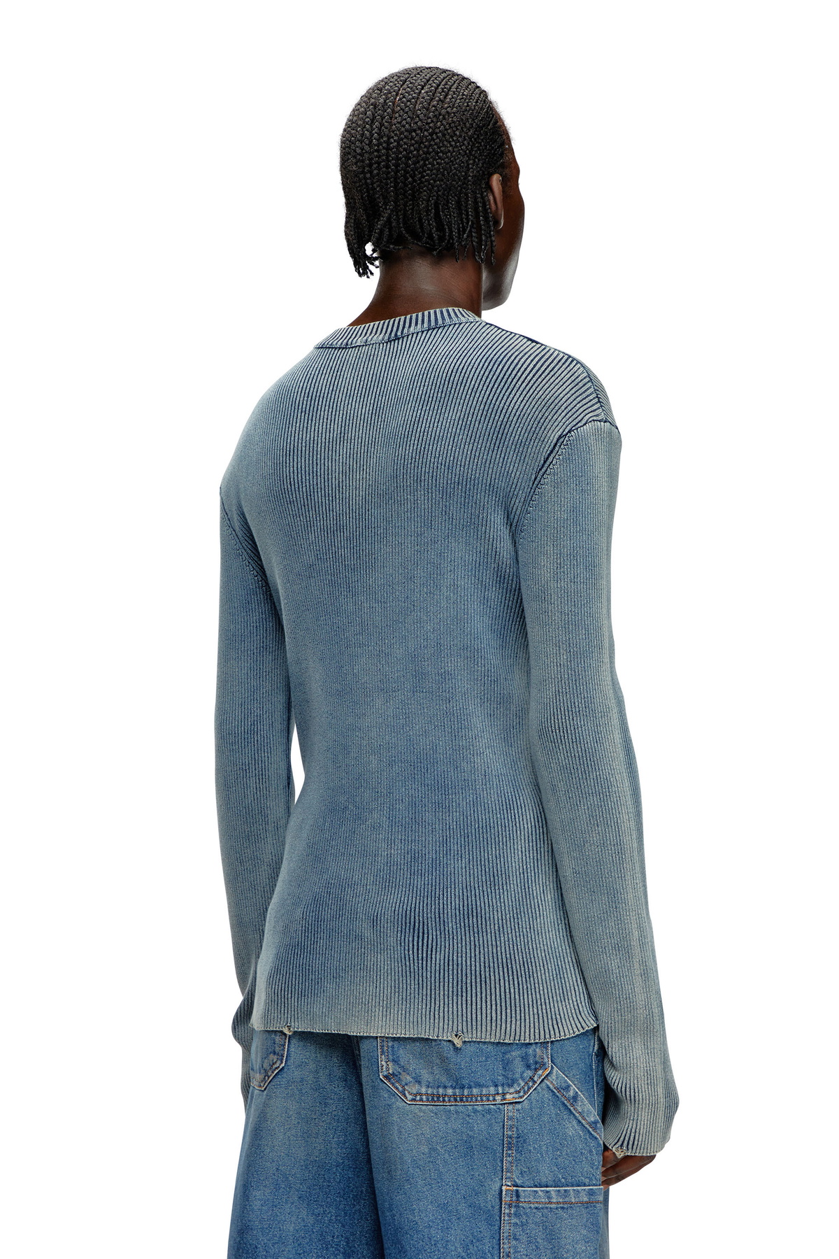 トップス Cut-out jumper with Oval D Diesel Cut-out jumper with Oval D - T-Shirts Mens in Blue Diesel