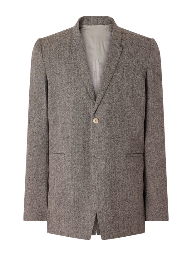 Photo: Rick Owens - Concordian Wool Blazer - Gray