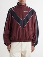 Willy Chavarria - Bad Body Cotton-Jersey Track Jacket - Burgundy