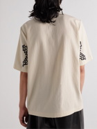 Nanushka - Bodil Camp-Collar Embroidered Woven Shirt - Neutrals