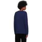 Dries Van Noten Blue Harvard Long Sleeve T-Shirt