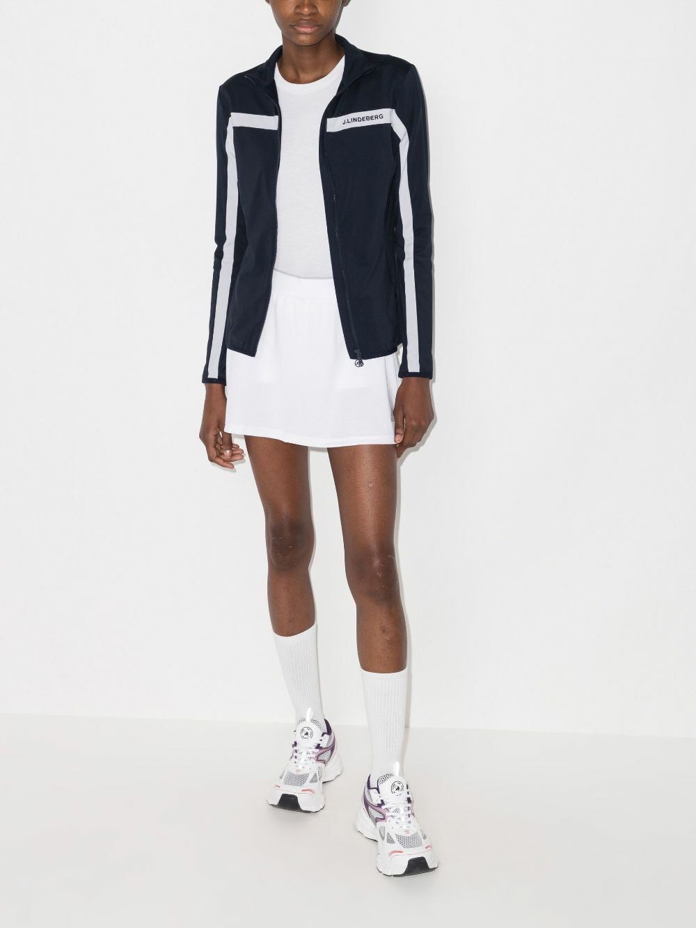 J.Lindeberg Janice Logo Embroidered Zipped Jacket