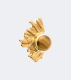 Ysso Crescent Sun 24kt gold-plated earrings