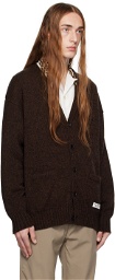 WACKO MARIA Brown Buttoned Cardigan