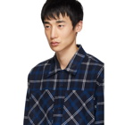Moncler Genius 7 Moncler Fragment Hiroshi Fujiwara Blue Check Moran Shirt