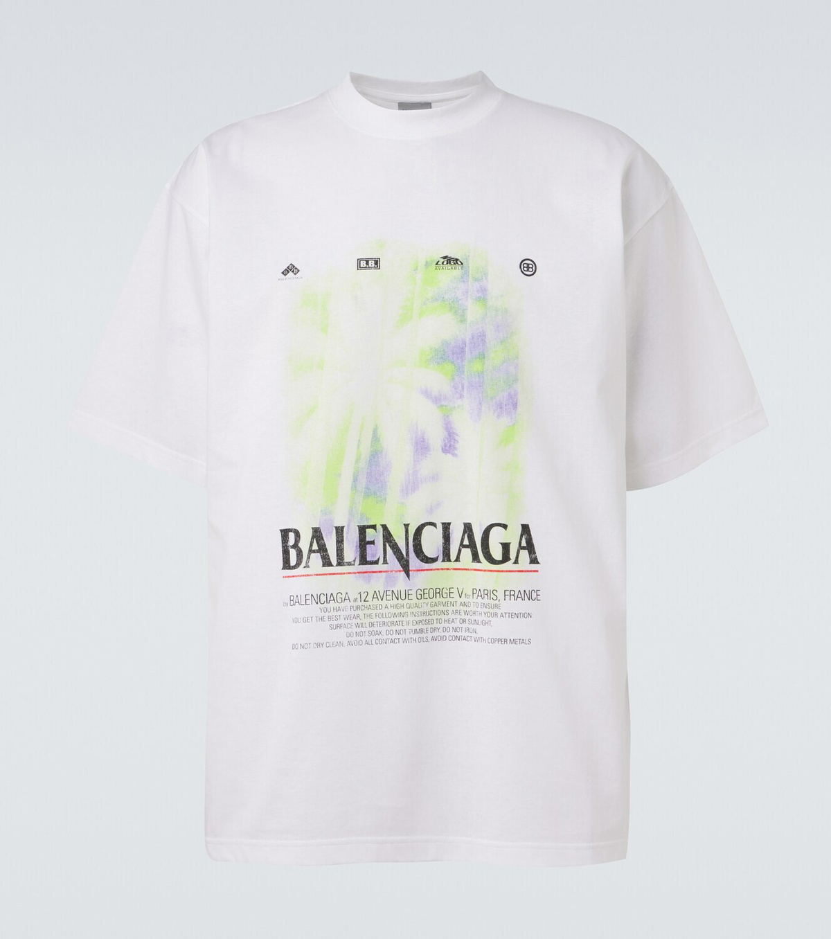 Balenciaga Printed cotton jersey T-shirt Balenciaga